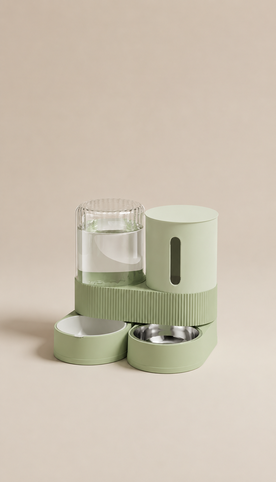 Luna FlowNest Gravity Pet Feeder & Waterer